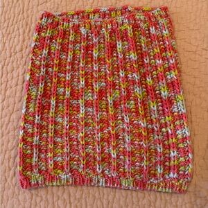 Multicolor Knit Infinity Scarf